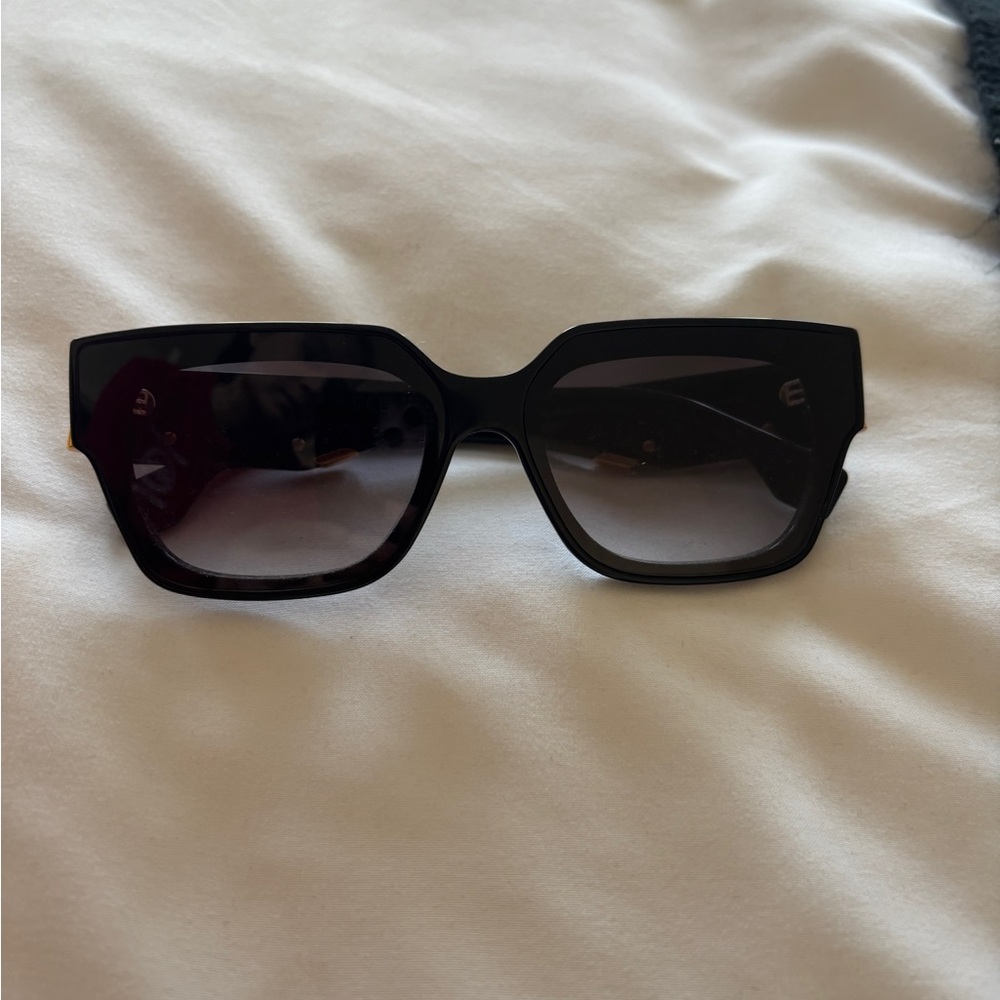 Fendi First 63mm Black Sunglasses w/case